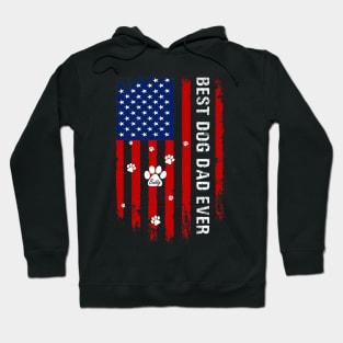 USA American Flag Fathers Day 4th of July Baldy Hoodie